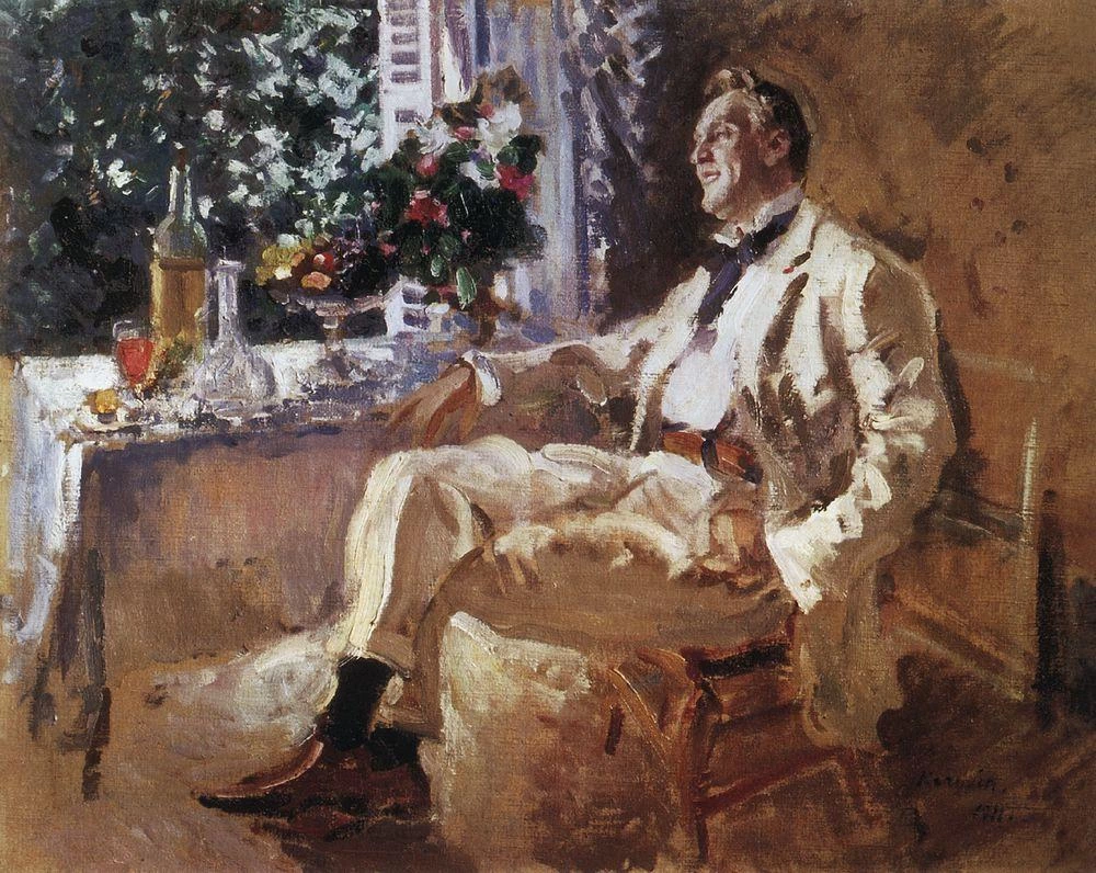 Konstantin Korovin - 104, Ritratto del Cantante d'Opera Feodor Ivanovich Chaliapin, 1911